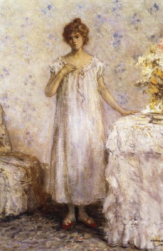 Jean-francois raffaelli Woman in a White Dressing Grown